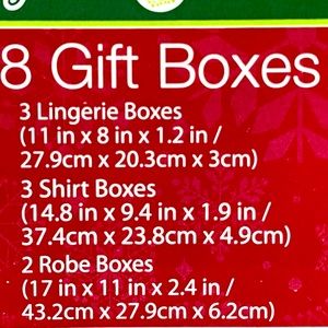 Gift boxes 2 sets of 8 boxes each